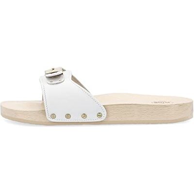 Scholl Dam Pescura Flat Sandal, Vitt och blått, 37 EU Scholl Dam Pescura Flat Sandal, Vitt och blått, 37 EU