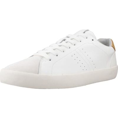Geox Herr U AFFILE A sneakers, vit/gul, 42 EU, Vit gul, 42 EU Geox Herr U AFFILE A sneakers, vit/gul, 42 EU, Vit gul, 42 EU