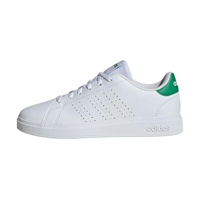 adidas Unisex barn Advantage Base 2.0 skor junior, Moln vitt moln vit grön, 40 EU adidas Unisex barn Advantage Base 2.0 skor junior, Moln vitt moln vit grön, 40 EU