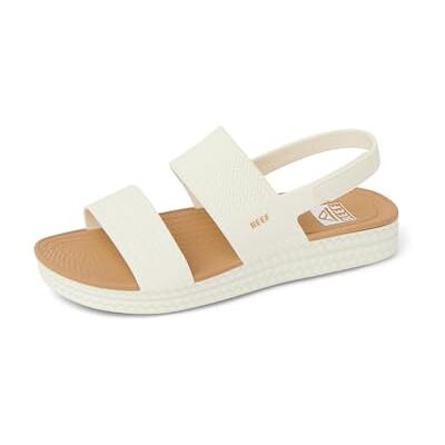 REEF Women's Water Vista Sandal, White/Tan, 10 REEF Women's Water Vista Sandal, White/Tan, 10