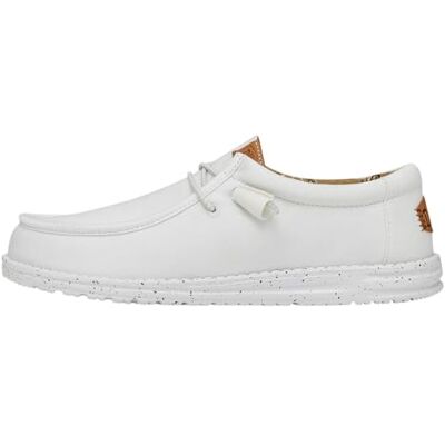 HEYDUDE Herr Wally Washed Canvas White Casual Moccasin 43 EU HEYDUDE Herr Wally Washed Canvas White Casual Moccasin 43 EU