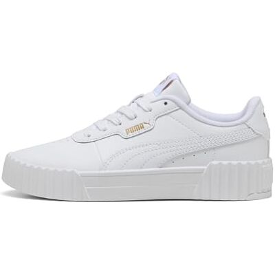PUMA Carina 3.0 JR sneakers, vitt guld, 6 UK, vit guld, 6 UK PUMA Carina 3.0 JR sneakers, vitt guld, 6 UK, vit guld, 6 UK