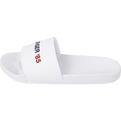 Tommy Hilfiger herr Hilfiger 85 Pool Slide, vit, 6,5 UK, Vitt, 40 EU Tommy Hilfiger herr Hilfiger 85 Pool Slide, vit, 6,5 UK, Vitt, 40 EU