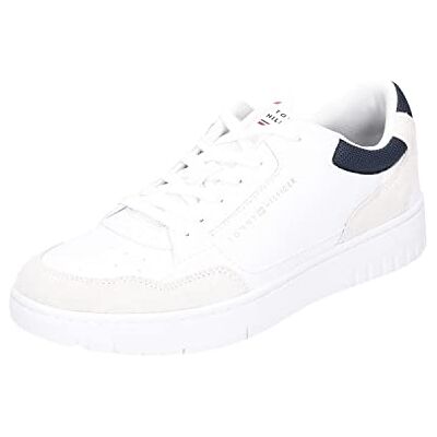 Tommy Hilfiger Th Basket Core RWB Cupsole Sneaker, Vitt, 40 EU Tommy Hilfiger Th Basket Core RWB Cupsole Sneaker, Vitt, 40 EU