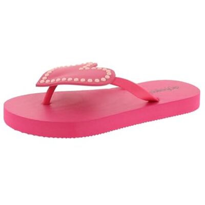 de fonseca Flip-flops i PVC med hjärta/stjärna, EVA-sula, blandning, strandtofflor, Fuchsia, 30/31 EU de fonseca Flip-flops i PVC med hjärta/stjärna, EVA-sula, blandning, strandtofflor, Fuchsia, 30/31 EU