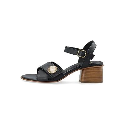 CA'SHOTT A/S Casstina 61201251 Cross lädersandal med klack, svart, 39 EU CA'SHOTT A/S Casstina 61201251 Cross lädersandal med klack, svart, 39 EU