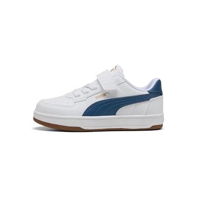 PUMA Unisex barn Caven 2.0 Ac+ Ps Sneaker, vit mörk indigo tuggummi, 34 EU PUMA Unisex barn Caven 2.0 Ac+ Ps Sneaker, vit mörk indigo tuggummi, 34 EU