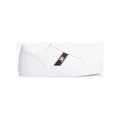 Tommy Hilfiger Vulc Webbing Sneaker FW0FW08903 låg topp, vit (vit), 6,5, Vitt, 40 EU Tommy Hilfiger Vulc Webbing Sneaker FW0FW08903 låg topp, vit (vit), 6,5, Vitt, 40 EU