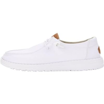 HEYDUDE – Wendy Stretch Canvas dam – slip-on platta skor – ballerinaskor, Vit, 38 EU HEYDUDE – Wendy Stretch Canvas dam – slip-on platta skor – ballerinaskor, Vit, 38 EU