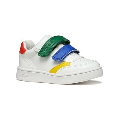 Geox Baby pojkar B ECLYPER Boy A sneakers, vit/grön, 23 EU Geox Baby pojkar B ECLYPER Boy A sneakers, vit/grön, 23 EU