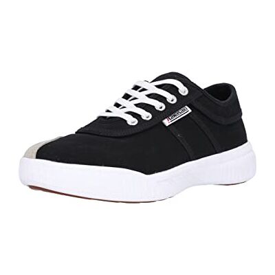 Kawasaki Unisex Leap Canvassko låg-topp sneakers, 1001 svart, 5,5 UK Kawasaki Unisex Leap Canvassko låg-topp sneakers, 1001 svart, 5,5 UK