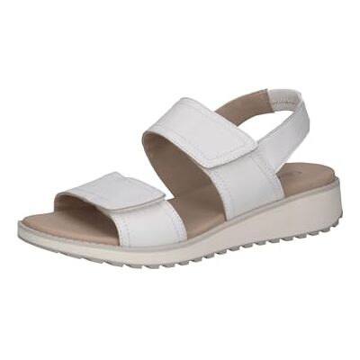 CAPRICE Damer 9-28708-44 platta sandaler, White Nappa, 37 EU, Vit Nappa, 37 EU CAPRICE Damer 9-28708-44 platta sandaler, White Nappa, 37 EU, Vit Nappa, 37 EU