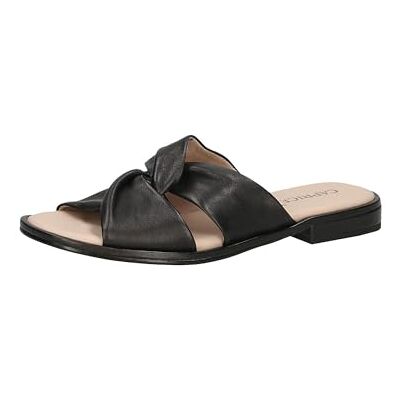 CAPRICE Damer 9-27100-42 platta sandaler, Svart nappa, 39 EU CAPRICE Damer 9-27100-42 platta sandaler, Svart nappa, 39 EU
