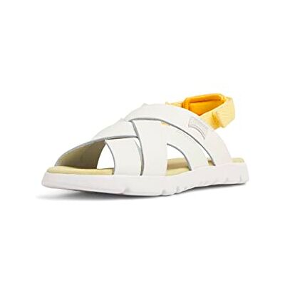 Camper Flickor Oruga Kids platt sandal, Vit naturlig, 37 EU Camper Flickor Oruga Kids platt sandal, Vit naturlig, 37 EU