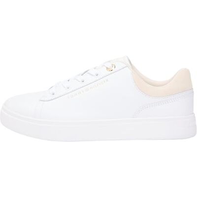 Tommy Hilfiger dam vardaglig kupsula sneaker FW0FW09020 låg topp, vit (vit/mjuk kräm), 38, Vit vit mjuk kräm, 38 EU Tommy Hilfiger dam vardaglig kupsula sneaker FW0FW09020 låg topp, vit (vit/mjuk kräm), 38, Vit vit mjuk kräm, 38 EU