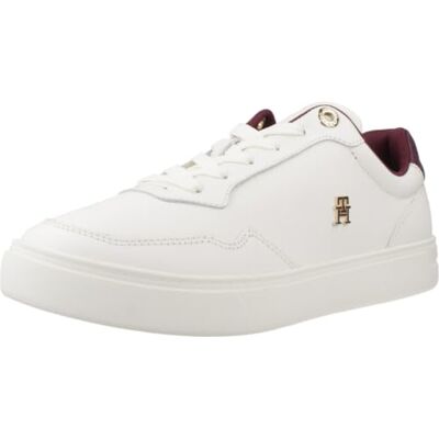 Tommy Hilfiger dam förhöjd domstol sneaker FW0FW08680 låg topp, vit (antik vit), 7, Vit antik vit, 41 EU Tommy Hilfiger dam förhöjd domstol sneaker FW0FW08680 låg topp, vit (antik vit), 7, Vit antik vit, 41 EU