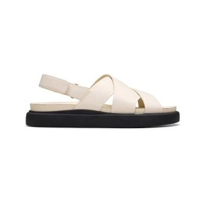 Clarks Aristella Sun Womens Cream Leather, 3.5 Clarks Aristella Sun Womens Cream Leather, 3.5