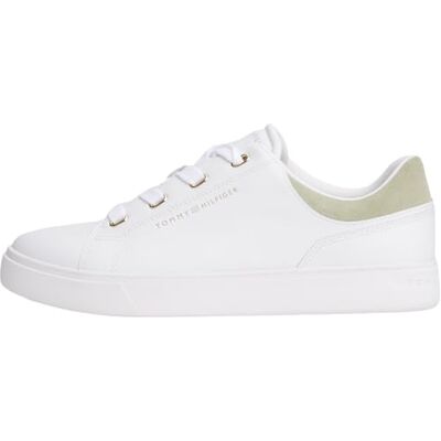 Tommy Hilfiger dam vardaglig kupsula sneaker FW0FW08816 låg topp, vit (vit/jordsalvia), 2,5, Vit vit jord salvia, 35 EU Tommy Hilfiger dam vardaglig kupsula sneaker FW0FW08816 låg topp, vit (vit/jordsalvia), 2,5, Vit vit jord salvia, 35 EU