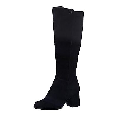 Tamaris Comfort Damer 8-85501-41 läder komfort passform utbytbar fotbädd klassisk lång skaft stövlar med blockklack knähöga stövlar, Svart mocka, 37 EU Weit Tamaris Comfort Damer 8-85501-41 läder komfort passform utbytbar fotbädd klassisk lång skaft stövlar med blockklack knähöga stövlar, Svart mocka, 37 EU Weit