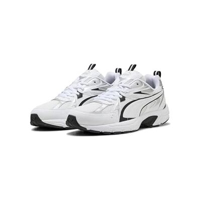PUMA Unisex Milenio Tech Sneaker, vit svart silver, 36 EU PUMA Unisex Milenio Tech Sneaker, vit svart silver, 36 EU