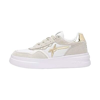 w6yz Xenia W.-Sneakers i mocka och tyg teknisk-vit, Beige, 35 EU w6yz Xenia W.-Sneakers i mocka och tyg teknisk-vit, Beige, 35 EU