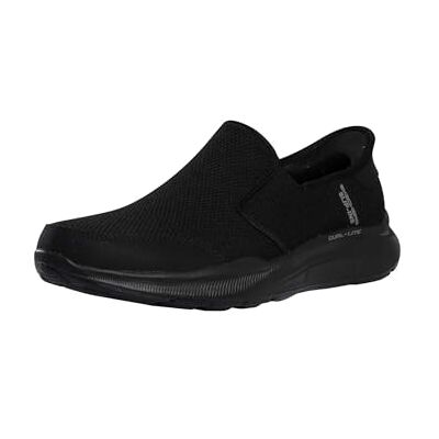 Skechers herr handsfree slipins equalizer 5.0 DRAYZE sneakers, svart nät/duraleather/svart kant, 10.5 UK, Svart nät duraleather svart trim, 45.5 EU Skechers herr handsfree slipins equalizer 5.0 DRAYZE sneakers, svart nät/duraleather/svart kant, 10.5 UK, Svart nät duraleather svart trim, 45.5 EU