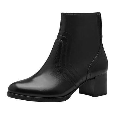 Tamaris COMFORT damkängor med klack av läder blockklack, Svart Nappa, 38 EU Tamaris COMFORT damkängor med klack av läder blockklack, Svart Nappa, 38 EU