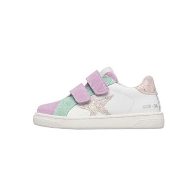 Naturino PINN VL. Suede/Calf/Glitter Lily-MENTOS-White Naturino PINN VL. Suede/Calf/Glitter Lily-MENTOS-White