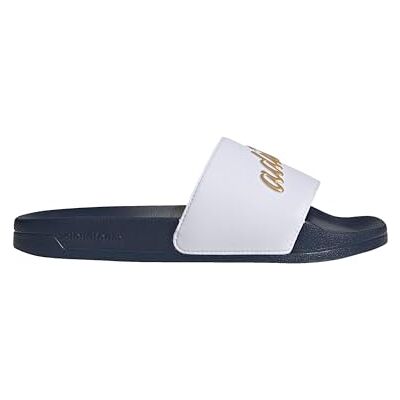 adidas Kvinnor ADILETTE SHOWER, Cloud White / Gold Metallic / Navy, 37 EU adidas Kvinnor ADILETTE SHOWER, Cloud White / Gold Metallic / Navy, 37 EU