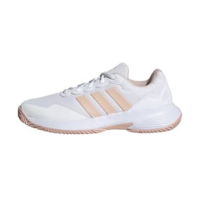 adidas dam GAMECOURT 2 TENNIS SHOES, ftwr white/blush pink/ftwr white, 40 2/3 EU adidas dam GAMECOURT 2 TENNIS SHOES, ftwr white/blush pink/ftwr white, 40 2/3 EU