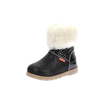 Kickers NONOFUR, unisex ankelstövlar för barn, 21 EU, Ljusa svarta stjärnor, 21 EU Kickers NONOFUR, unisex ankelstövlar för barn, 21 EU, Ljusa svarta stjärnor, 21 EU