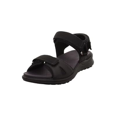 Legero Siris platta sandaler för kvinnor, Svart 0100, 40 EU Legero Siris platta sandaler för kvinnor, Svart 0100, 40 EU