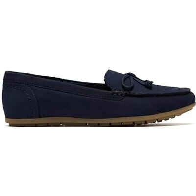 Clarks Elliotte Sail Womens Navy Nubuck, 5.5 Clarks Elliotte Sail Womens Navy Nubuck, 5.5