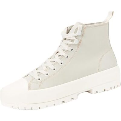 Calvin kvinnors sportkläder hybrid midsnörning mocka Yw0yw01565 sneakers, Grå ostron svamp ljus vit, 39.5 EU Calvin kvinnors sportkläder hybrid midsnörning mocka Yw0yw01565 sneakers, Grå ostron svamp ljus vit, 39.5 EU