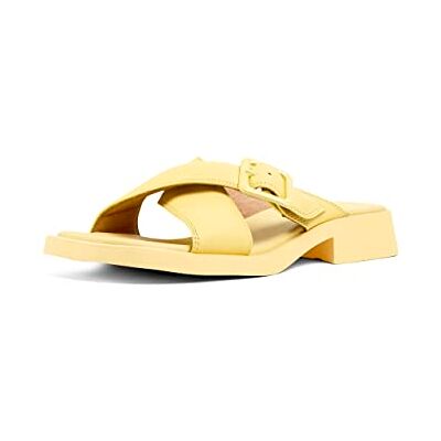 Camper Dana platt sandal för kvinnor, Lt pastell gul, 39 EU Camper Dana platt sandal för kvinnor, Lt pastell gul, 39 EU