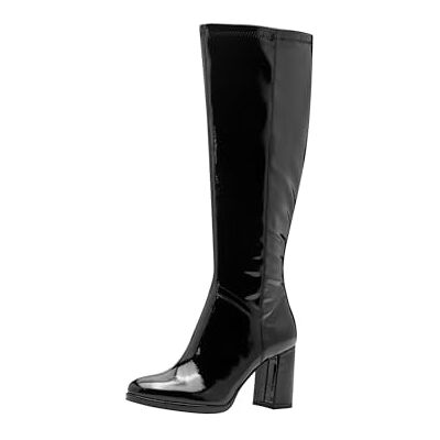 Tamaris dam lång boot heel 1–25553-45 knähöga stövlar, svart patent, 36 EU, Svart patent, 36 EU Tamaris dam lång boot heel 1–25553-45 knähöga stövlar, svart patent, 36 EU, Svart patent, 36 EU