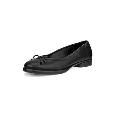 ECCO Women's Sculpted Luxe Ballerina Bow Ballet Flat, Black, 10-10.5 ECCO Women's Sculpted Luxe Ballerina Bow Ballet Flat, Black, 10-10.5
