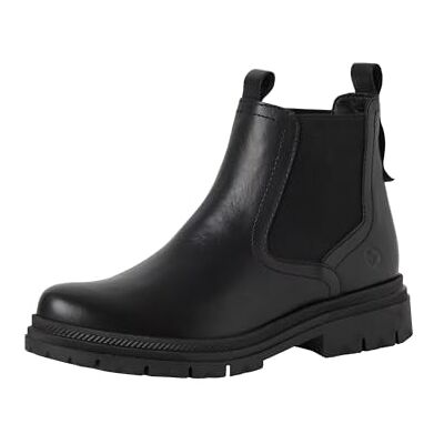 Tamaris dam 1-25407-45 Chelsea stövlar, svart läder, 36 EU, Svart läder, 36 EU Tamaris dam 1-25407-45 Chelsea stövlar, svart läder, 36 EU, Svart läder, 36 EU
