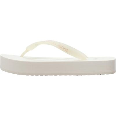 Calvin jeans dam strandsandal flatform flip flop, Krämig vit viskande rosa, 37 EU Calvin jeans dam strandsandal flatform flip flop, Krämig vit viskande rosa, 37 EU