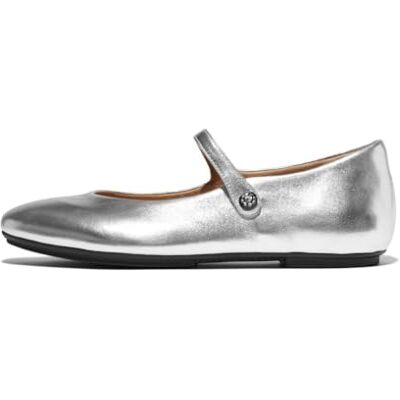 Fitflop kvinnors DELICATO Crystal-Cluster Soft M/Leather Mary Janes Flat, Silver, 3 UK, SILVER, 3 UK Narrow Fitflop kvinnors DELICATO Crystal-Cluster Soft M/Leather Mary Janes Flat, Silver, 3 UK, SILVER, 3 UK Narrow