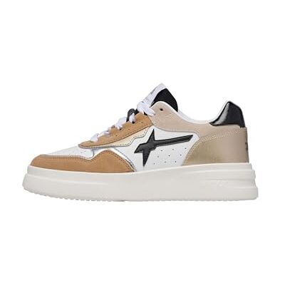 w6yz Xenia W Suede/Micro/Metallic Sand-White-Platina, Beige, 41 EU w6yz Xenia W Suede/Micro/Metallic Sand-White-Platina, Beige, 41 EU