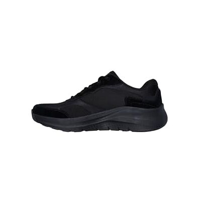 Skechers herr Arch Fit 2.0 Sneaker, Svart mocka mesh duraleather trim, 41 EU Skechers herr Arch Fit 2.0 Sneaker, Svart mocka mesh duraleather trim, 41 EU
