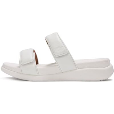 Fitflop dam F-mode GO justerbar flatform två-bar slides sandal, urban vit, 7 UK, Urban vit, 7 UK Narrow Fitflop dam F-mode GO justerbar flatform två-bar slides sandal, urban vit, 7 UK, Urban vit, 7 UK Narrow