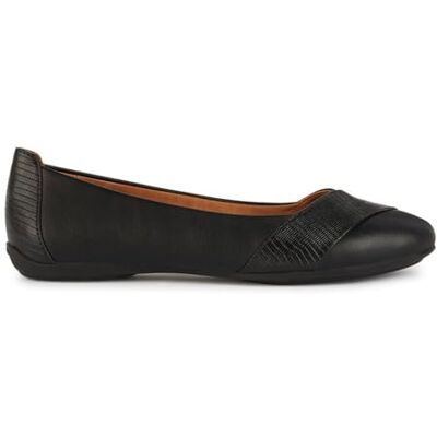 Geox kvinnors D Charlene a Ballet Flat, Svart, 39 EU Geox kvinnors D Charlene a Ballet Flat, Svart, 39 EU