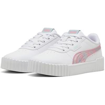 PUMA Carina 3.0 Space Belle PS Sneaker, vit-PinkscAPE, 29 EU, Vit rosa, 29 EU PUMA Carina 3.0 Space Belle PS Sneaker, vit-PinkscAPE, 29 EU, Vit rosa, 29 EU