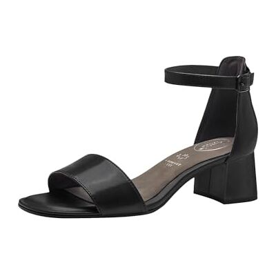 Tamaris dam komfort 8-88304-42 022 svart Nappa hälsandaler bekväm mångsidig vardagssko festlig elegant sandal med klack, 38 EU bred, Svart nappa, 38 EU Weit Tamaris dam komfort 8-88304-42 022 svart Nappa hälsandaler bekväm mångsidig vardagssko festlig elegant sandal med klack, 38 EU bred, Svart nappa, 38 EU Weit
