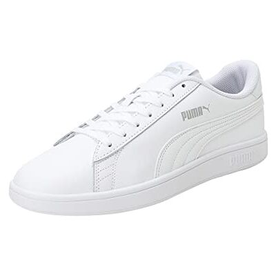 PUMA Uniseks SMASH V2 L Low-Top Trainers, WHITE- WHITE, 36 EU PUMA Uniseks SMASH V2 L Low-Top Trainers, WHITE- WHITE, 36 EU