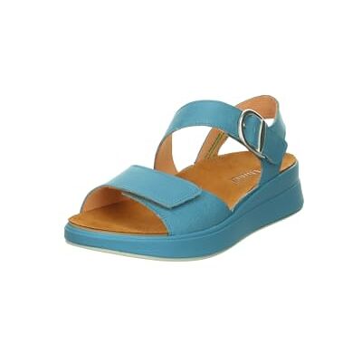 Think! Damer Meggie läderfoder sandaler, Sky 8050, 39 EU Think! Damer Meggie läderfoder sandaler, Sky 8050, 39 EU