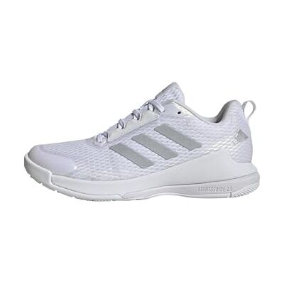 adidas dam Novaflight 2 Indoor Shoes, Cloud White/Silver Metallic/Cloud White, 49 1/3 EU adidas dam Novaflight 2 Indoor Shoes, Cloud White/Silver Metallic/Cloud White, 49 1/3 EU