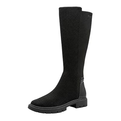 Tamaris dam komfort lång boot platt varm innersula + TEX knähöga stövlar, svart, 37 EU, svart, 37 EU Tamaris dam komfort lång boot platt varm innersula + TEX knähöga stövlar, svart, 37 EU, svart, 37 EU